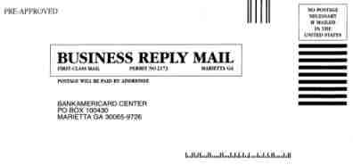 Business Reply Mail Envelope