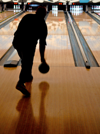 Bowler bowling